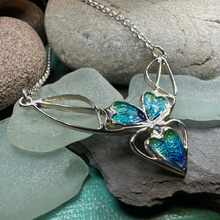 Load image into Gallery viewer, Mackintosh Blue Leaves Necklace
