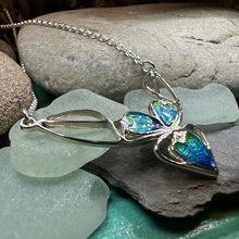 Load image into Gallery viewer, Mackintosh Blue Leaves Necklace
