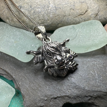 Load image into Gallery viewer, Highland Cow Thistle Necklace
