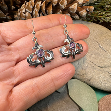 Load image into Gallery viewer, Amethyst Thistle Earrings
