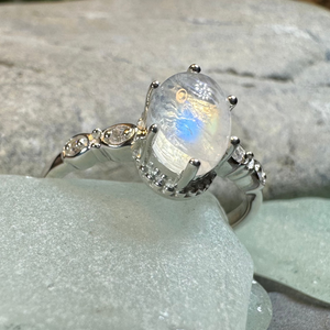 Diana Moonstone Promise Ring