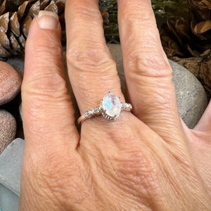 Diana Moonstone Promise Ring