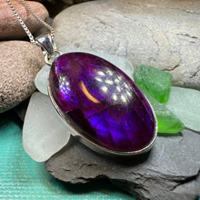 Load image into Gallery viewer, Purple Midnight Labradorite Necklace
