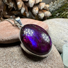 Load image into Gallery viewer, Purple Midnight Labradorite Necklace
