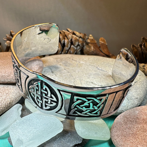 Ancient Knots Celtic Cuff Bracelet