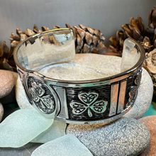 Load image into Gallery viewer, Pewter Shamrock Bracelet
