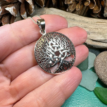 Load image into Gallery viewer, Tree of Life Triquetra Necklace
