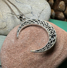 Load image into Gallery viewer, Celtic Knot Moon Necklace
