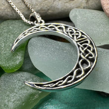 Load image into Gallery viewer, Celtic Knot Moon Necklace
