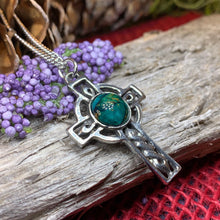 Load image into Gallery viewer, Heathergems Celtic Cross Necklace
