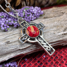 Load image into Gallery viewer, Heathergems Celtic Cross Necklace
