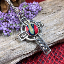 Load image into Gallery viewer, Heathergems Celtic Cross Necklace
