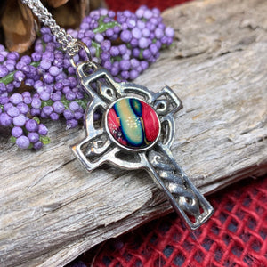 Heathergems Celtic Cross Necklace