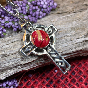 Heathergems Celtic Cross Necklace