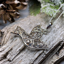 Load image into Gallery viewer, Trinity Knot Dove of Peace Necklace
