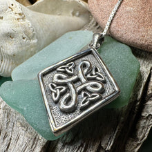 Load image into Gallery viewer, Celtic Quaternary Knot Necklace
