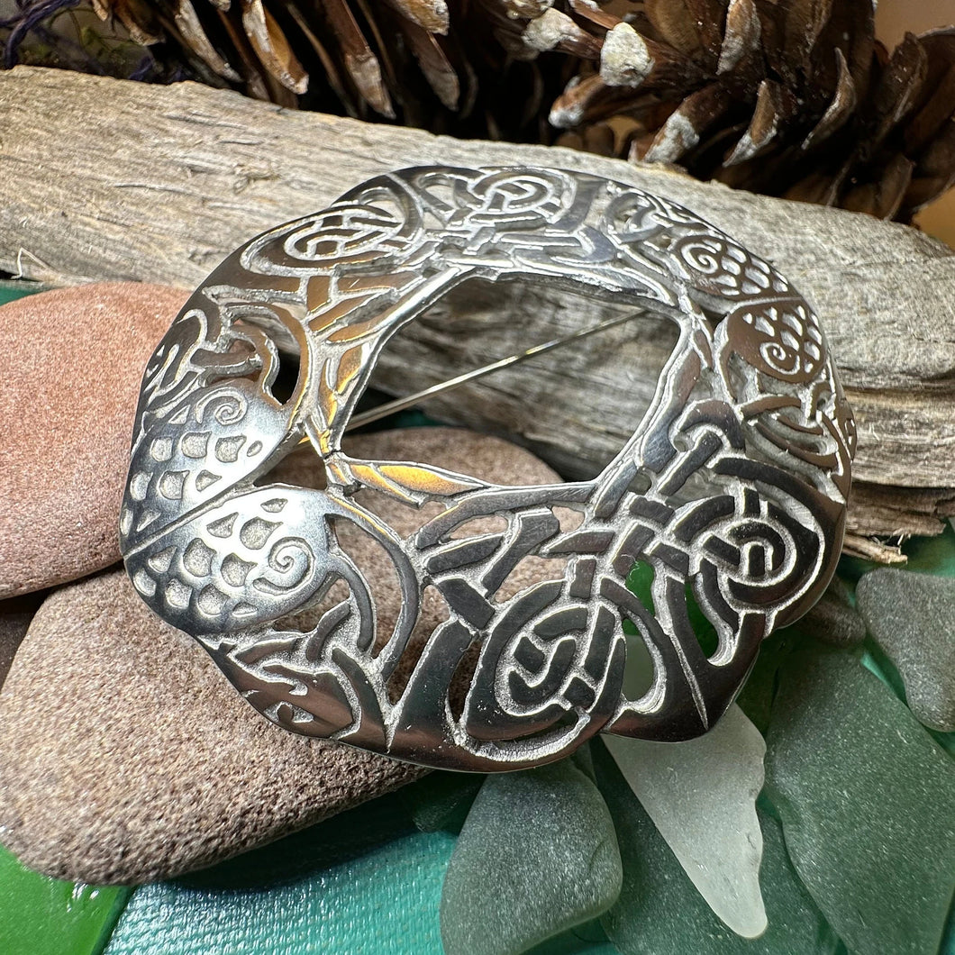 Celtic Birds Brooch