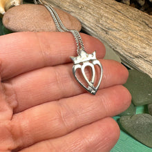 Load image into Gallery viewer, Two Hearts Luckenbooth Necklace
