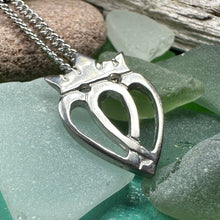 Load image into Gallery viewer, Two Hearts Luckenbooth Necklace
