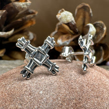 Load image into Gallery viewer, Saint Brigid&#39;s Cross Post Earrings
