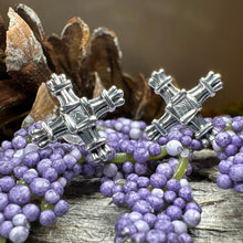 Load image into Gallery viewer, Saint Brigid&#39;s Cross Post Earrings
