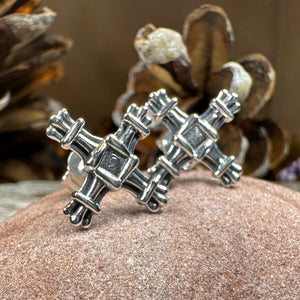 Saint Brigid's Cross Post Earrings