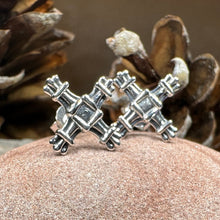 Load image into Gallery viewer, Saint Brigid&#39;s Cross Post Earrings
