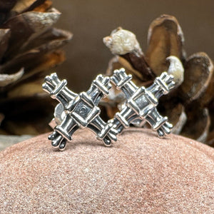 Saint Brigid's Cross Post Earrings