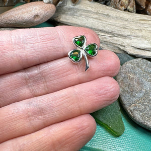 Enamel Irish Harp Brooch