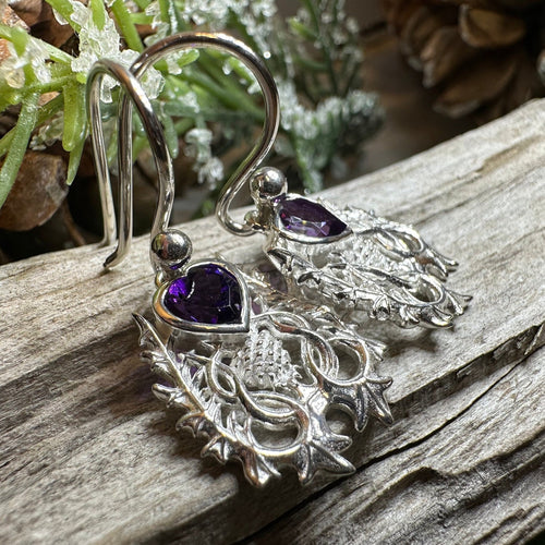 Thistle Earrings, Celtic Jewelry, Scotland Jewelry, Outlander Jewelry, Girlfriend Gift, Sister Gift, Mom Gift, Nature Jewelry, Wife Gift