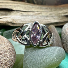 Load image into Gallery viewer, Pink Trinity Knot Ring
