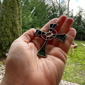 Celtic Cross Stained Glass Gift