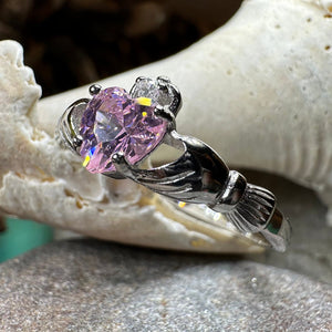 Pink Claddagh Ring