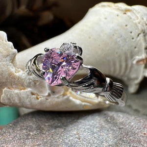 Pink Claddagh Ring