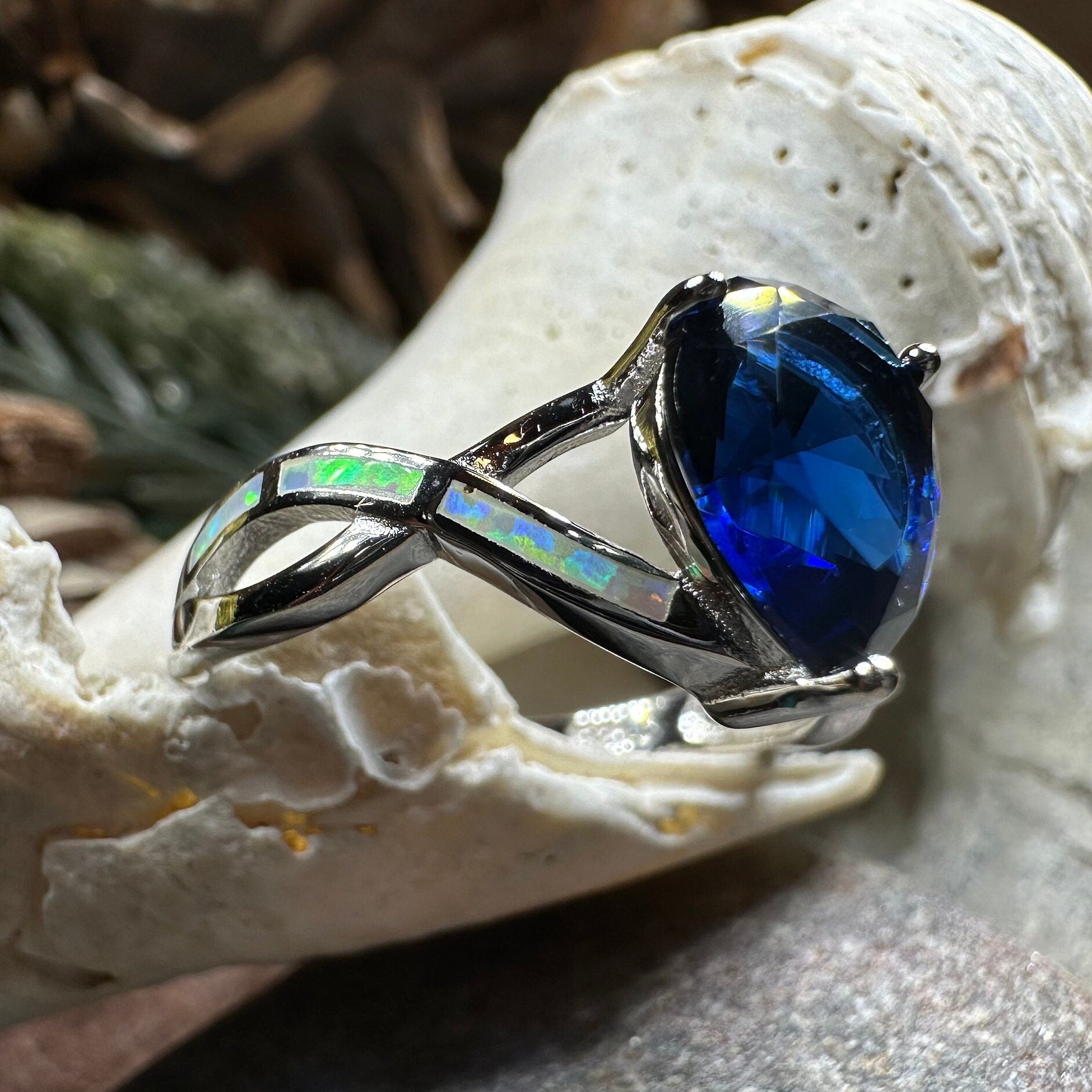 Celtic sapphire ring store