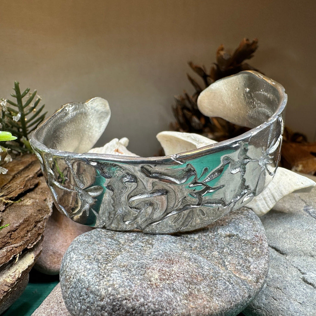 Celtic Knot Pewter Bracelet, Celtic Jewelry, Bangle Bracelet, Scotland Jewelry, Ireland Jewelry, Wife Gift, Girlfriend Gift, Viking Jewelry