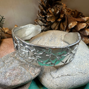 Celtic Knot Pewter Bracelet, Celtic Jewelry, Bangle Bracelet, Scotland Jewelry, Ireland Jewelry, Wife Gift, Girlfriend Gift, Viking Jewelry