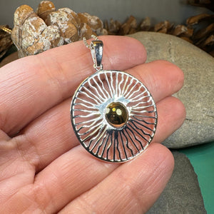 Modern Sun Necklace, Sun Pendant, Celestial Jewelry, Wiccan Jewelry, Summer Pendant, Mystical Jewelry, Anniversary Gift, Beach Jewelry