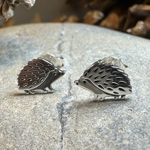 Hedgehog Earrings, Nature Stud Earrings, Cute Animal Jewelry, Woodland Animals, Forest, Hiker Gift, Girls Post Earrings, Animal Lover Gift