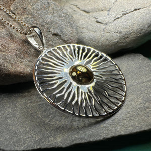 Modern Sun Necklace, Sun Pendant, Celestial Jewelry, Wiccan Jewelry, Summer Pendant, Mystical Jewelry, Anniversary Gift, Beach Jewelry