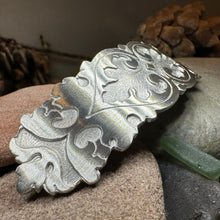 Load image into Gallery viewer, Celtic Knot Hair Clip, Celtic Barrette, Irish Jewelry, Victorian Jewelry, Friendship Gift, Celtic Hair Slide, Norse Jewelry, Flower Barrette
