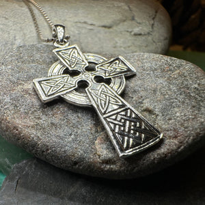 Celtic Cross Necklace, Irish Jewelry, Celtic Knot Necklace, Celtic Cross Pendant, First Communion Gift, Confirmation Gift, Religious Jewelry