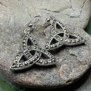 Celtic Knot Marcasite Earrings