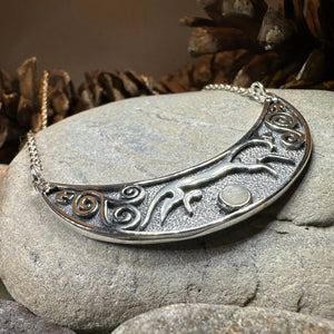 Epona Celtic Horse Moonstone Necklace