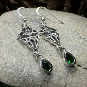 Artisan Long Trinity Knot Earrings