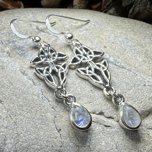 Artisan Long Trinity Knot Earrings