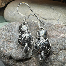 Load image into Gallery viewer, Celtic Cat Earrings
