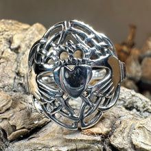 Load image into Gallery viewer, Claddagh Ring, Celtic Ring, Irish Jewelry, Celtic Knot Jewelry, Ireland Ring, Irish Dance Gift, Anniversary Gift, Bridal Ring, Statement
