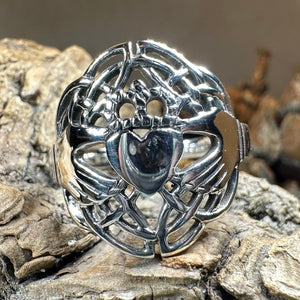 Claddagh Ring, Celtic Ring, Irish Jewelry, Celtic Knot Jewelry, Ireland Ring, Irish Dance Gift, Anniversary Gift, Bridal Ring, Statement