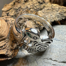 Load image into Gallery viewer, Celtic Dragon Ring, Celtic Ring, Norse Ring, Large Silver Ring, Irish Ring, Irish Dance Gift, Anniversary Gift, Ireland Ring, Wiccan Ring
